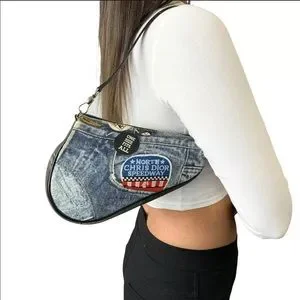 Dior | Bags | Christian Dior Vintage Denim Mini Saddle Bag  display picture 3